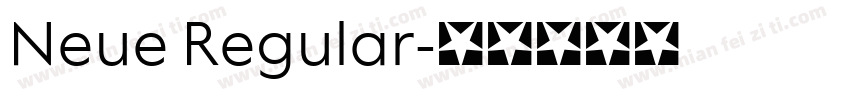 Neue Regular字体转换